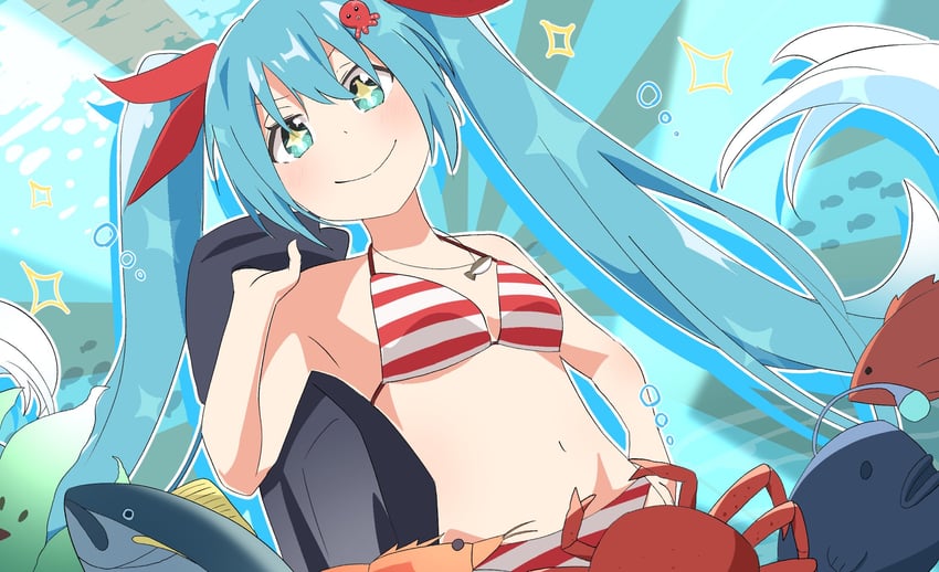 hatsune miku and yuki miku (vocaloid and 1 more) drawn by kuroiwa_brs