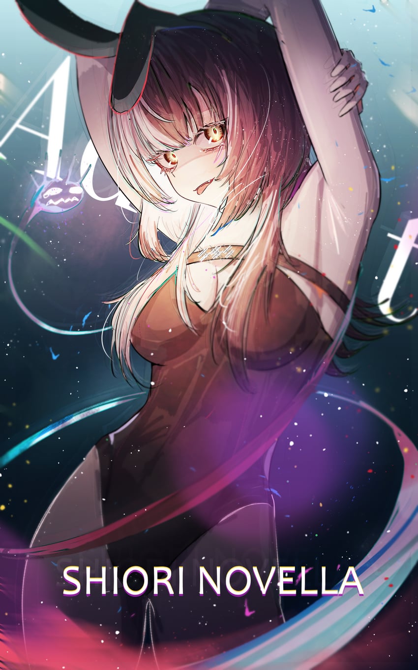 shiori novella and yorick (hololive and 1 more) drawn by lwhalel