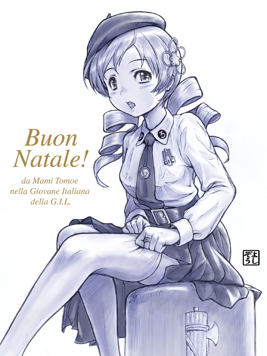 tomoe mami (mahou shoujo madoka magica) drawn by yoshikawa_kazunori