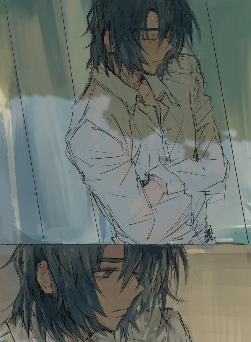 athrun zala (gundam and 1 more) drawn by she_(morianosu)