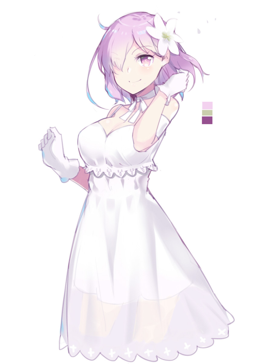 mash kyrielight (fate and 1 more) drawn by aosora_kamiya