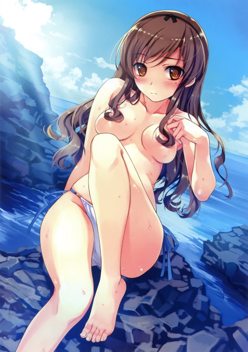 nakano hinata (suiheisen made nan mile?) drawn by misaki_kurehito