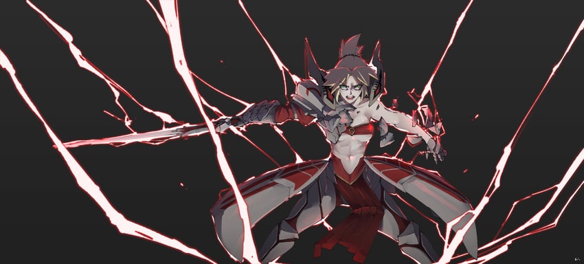 mordred (fate and 1 more) drawn by zaniaii