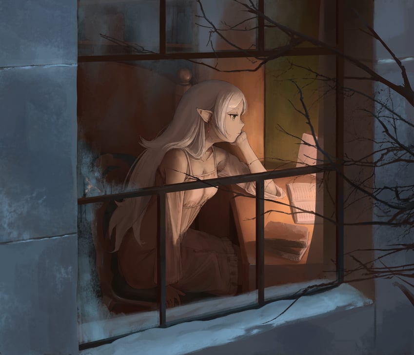 frieren (sousou no frieren) drawn by twckb