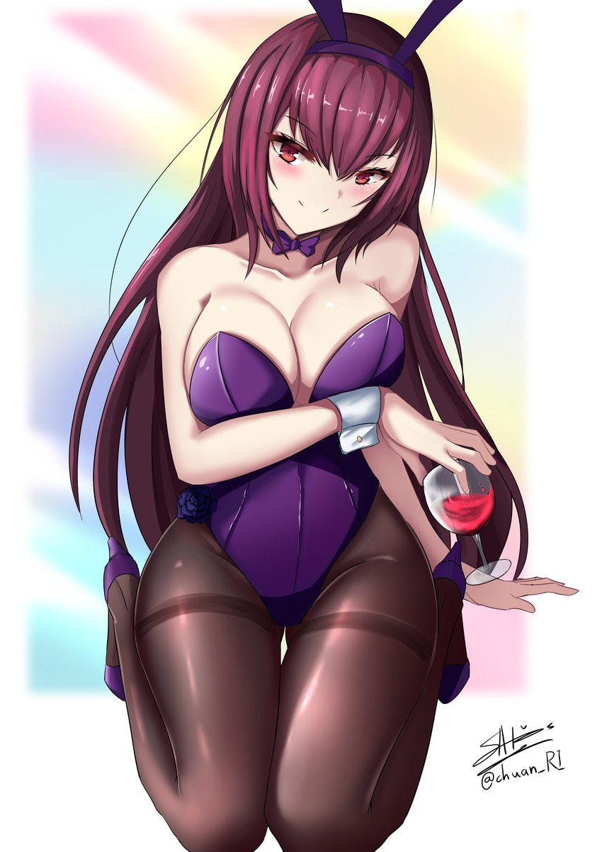 scathach (fate and 1 more) drawn by sato_art