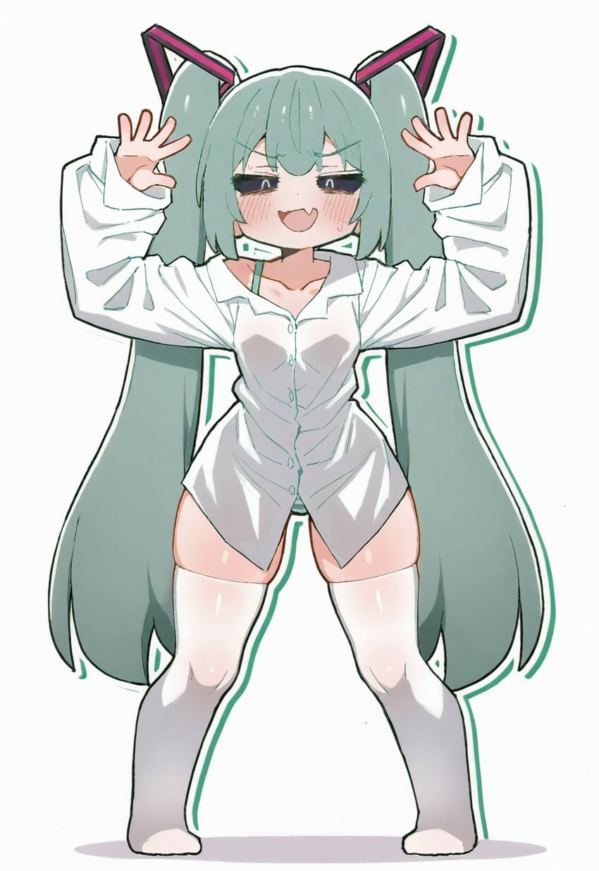 hatsune miku (vocaloid and 1 more) drawn by kokochi_halo