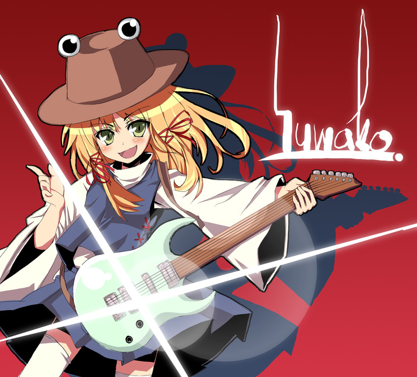 moriya suwako and pyonta (touhou) drawn by nanakura_nanane