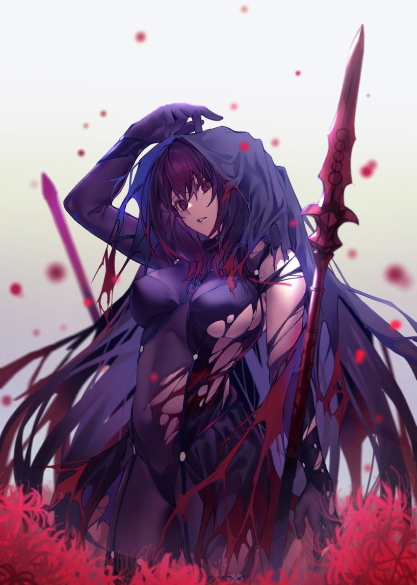 scathach (fate and 1 more) drawn by hiro_(hirohiro_gorira)