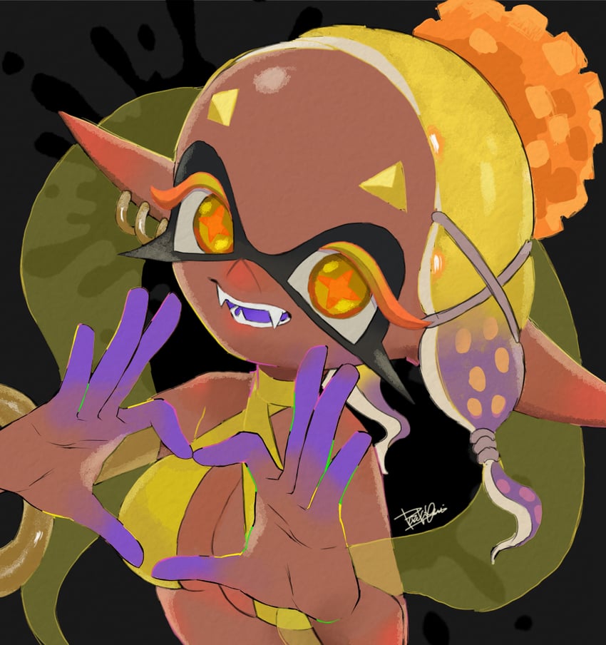 frye (splatoon and 1 more) drawn by isamu-ki_(yuuki)