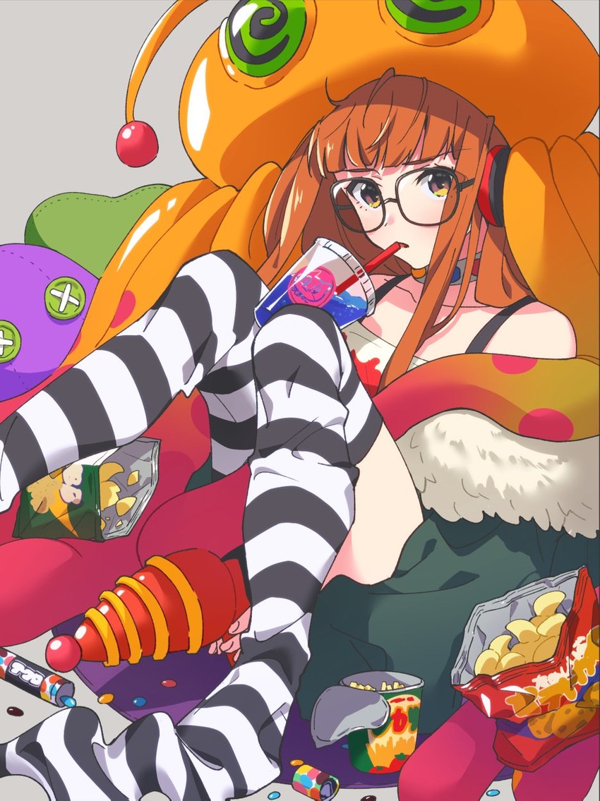 sakura futaba (persona and 1 more) drawn by wadaiez