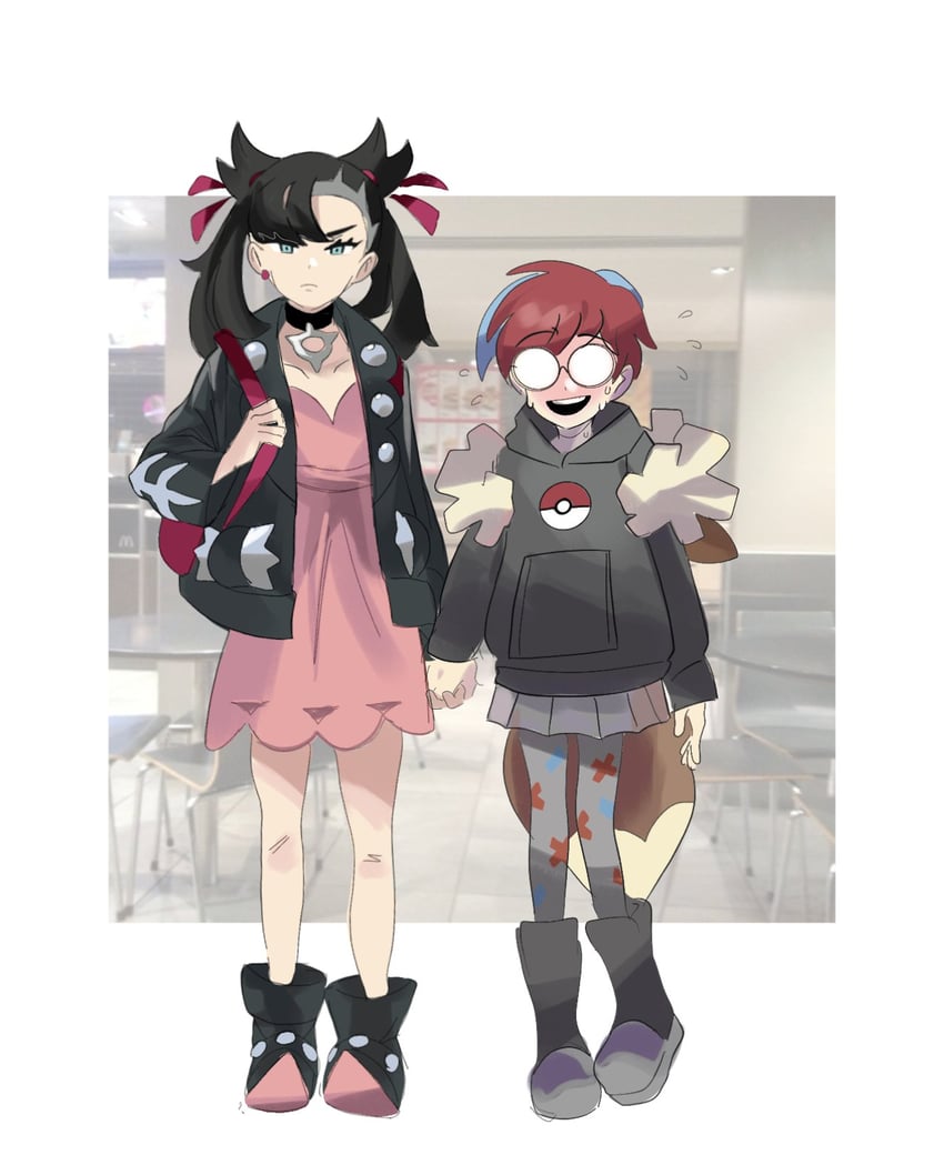 marnie and penny (pokemon and 2 more) drawn by marnie_(marnielovesyou)