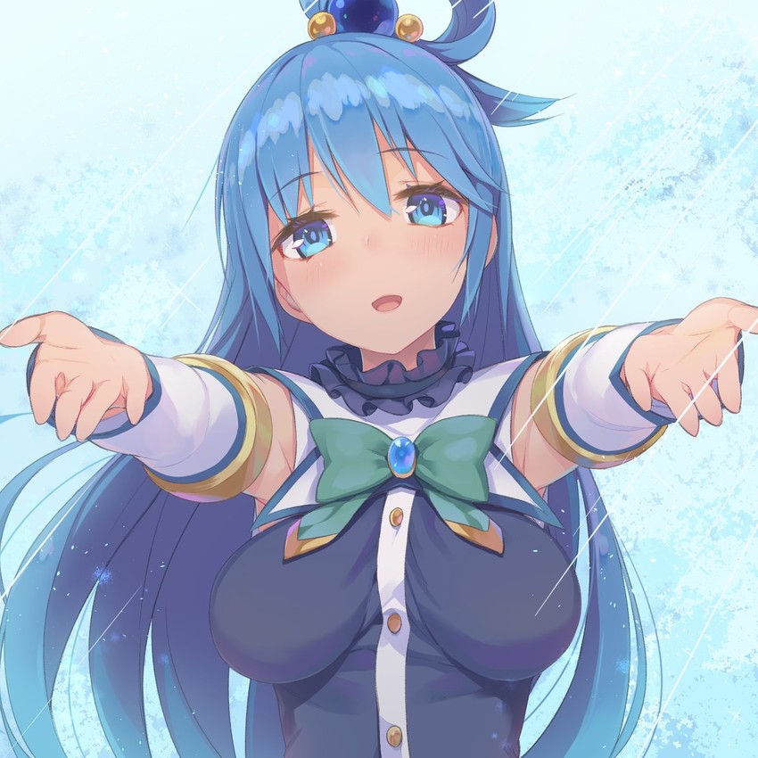 aqua (kono subarashii sekai ni shukufuku wo!) drawn by tam-u
