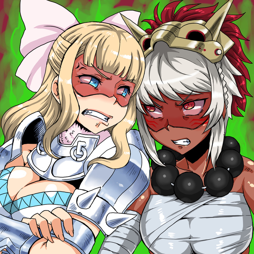 charlotte and rinkah (fire emblem and 1 more) drawn by kitsune-tsuki_(getter)