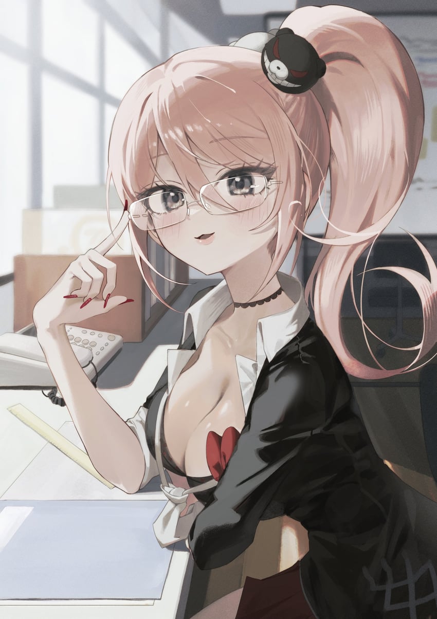enoshima junko (danganronpa and 1 more) drawn by chama_(chacoc0)