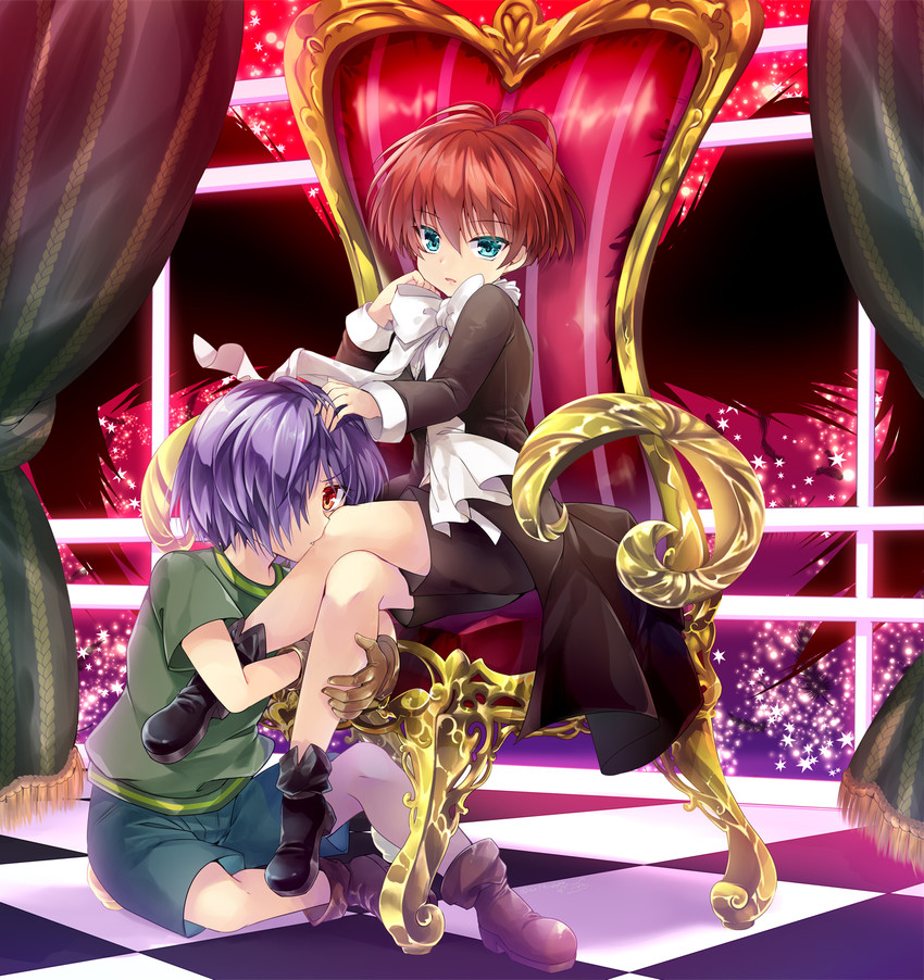 loki and heimdal (matantei loki ragnarok) drawn by aoinunu_(kamutomushi)