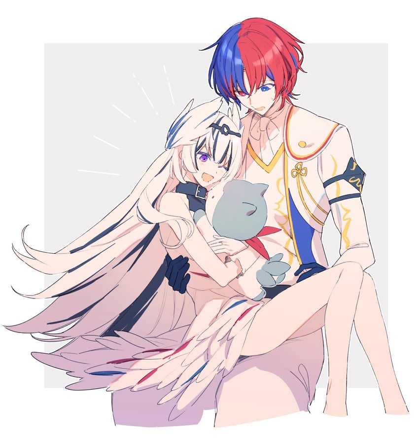 male alear, sommie, and veyle (fire emblem and 1 more) drawn by iwasinogomaae