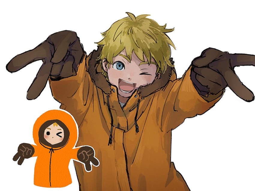 kenny mccormick (south park and 1 more) drawn by ume-bayashi