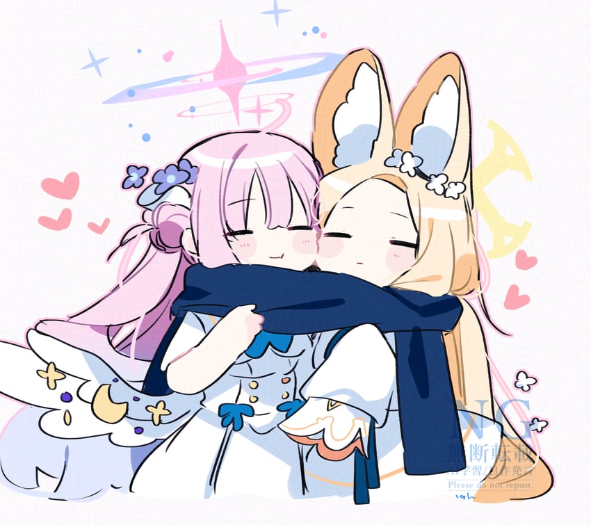 mika and seia (blue archive) drawn by yun_(dust-i1)