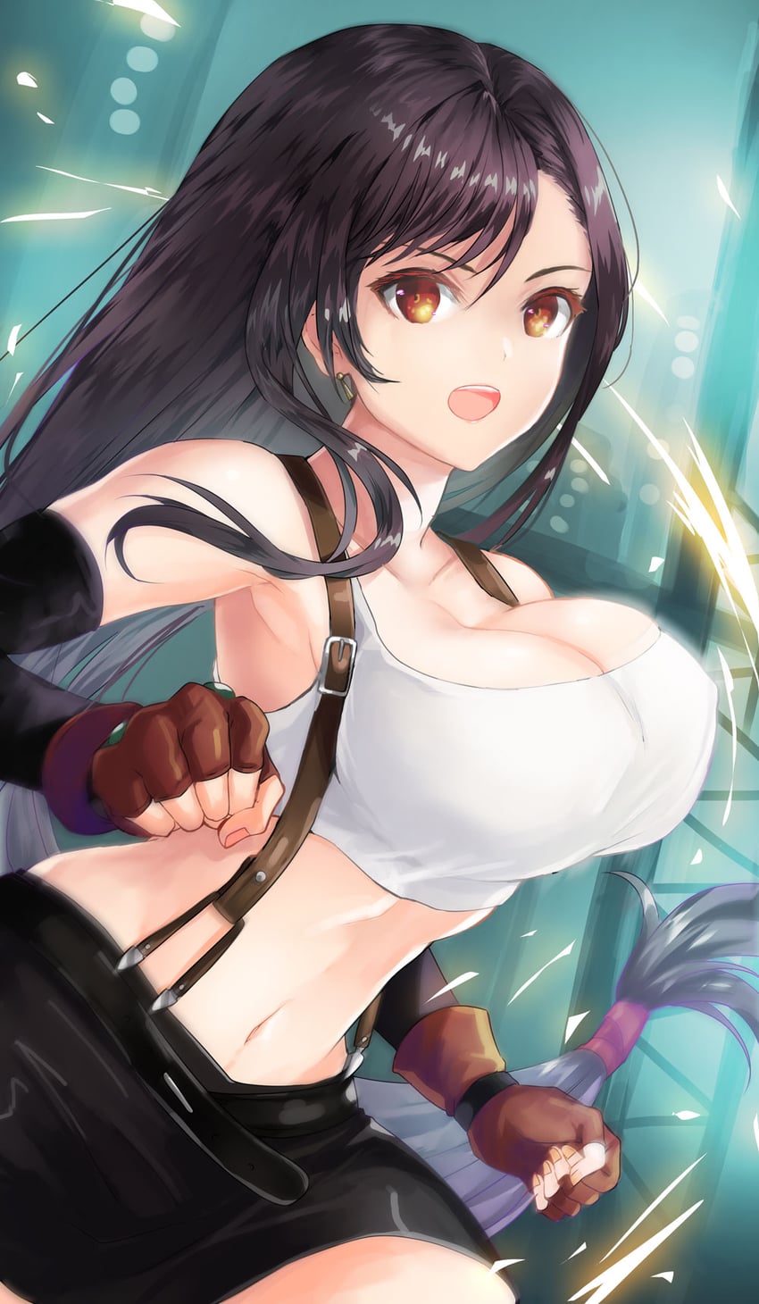 tifa lockhart (final fantasy and 1 more) drawn by unigon_(kitsutsuki)
