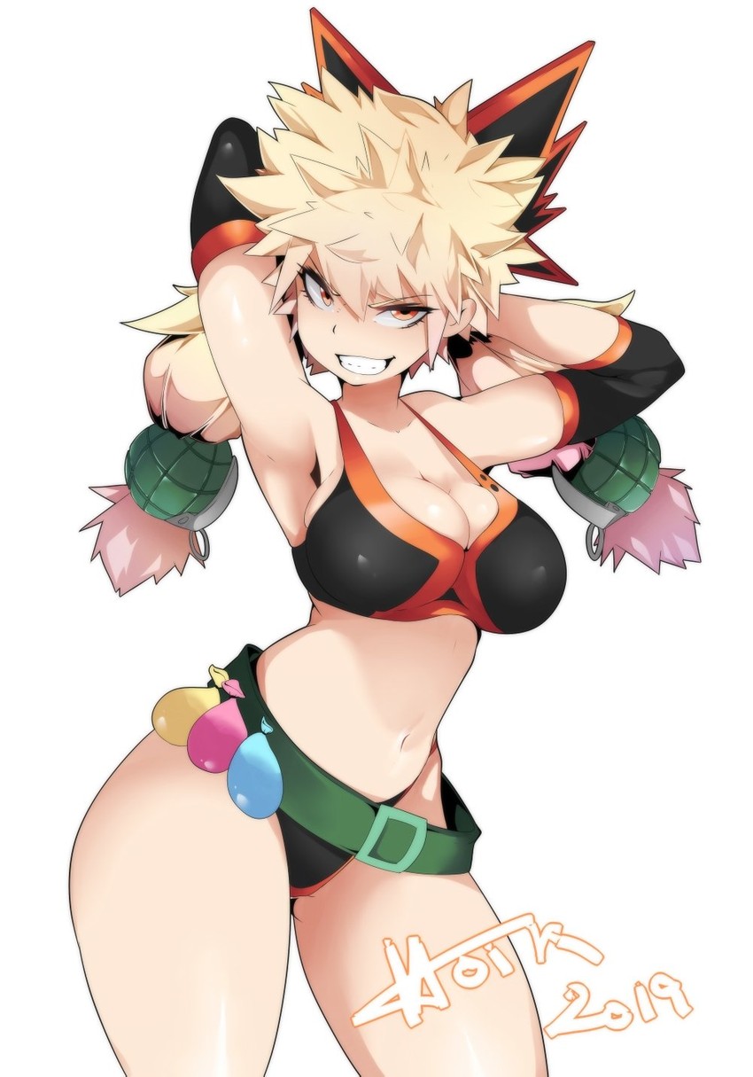 bakugou katsuki (boku no hero academia) drawn by hot_vr