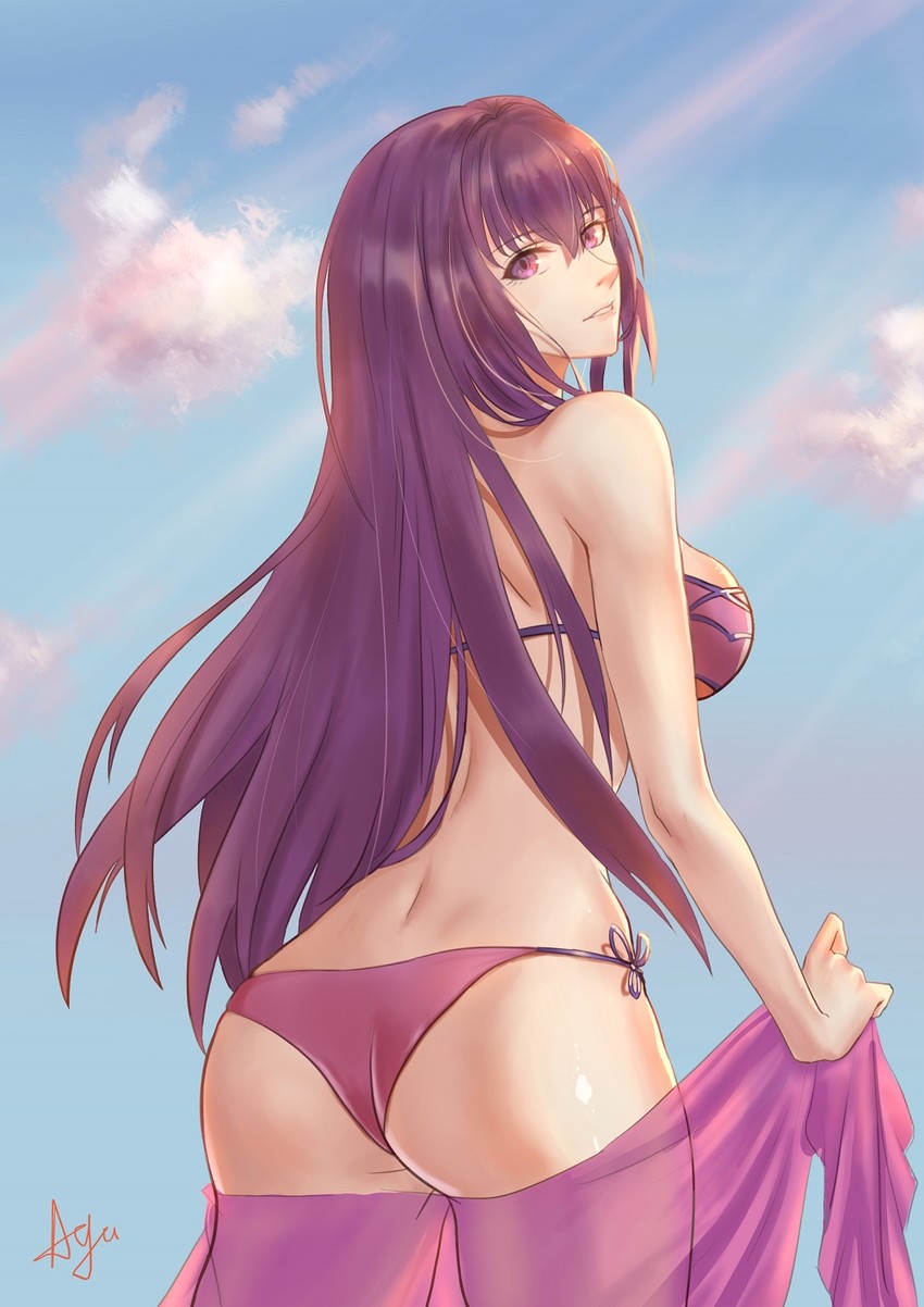 scathach (fate and 1 more) drawn by ayu_(p1314_win)
