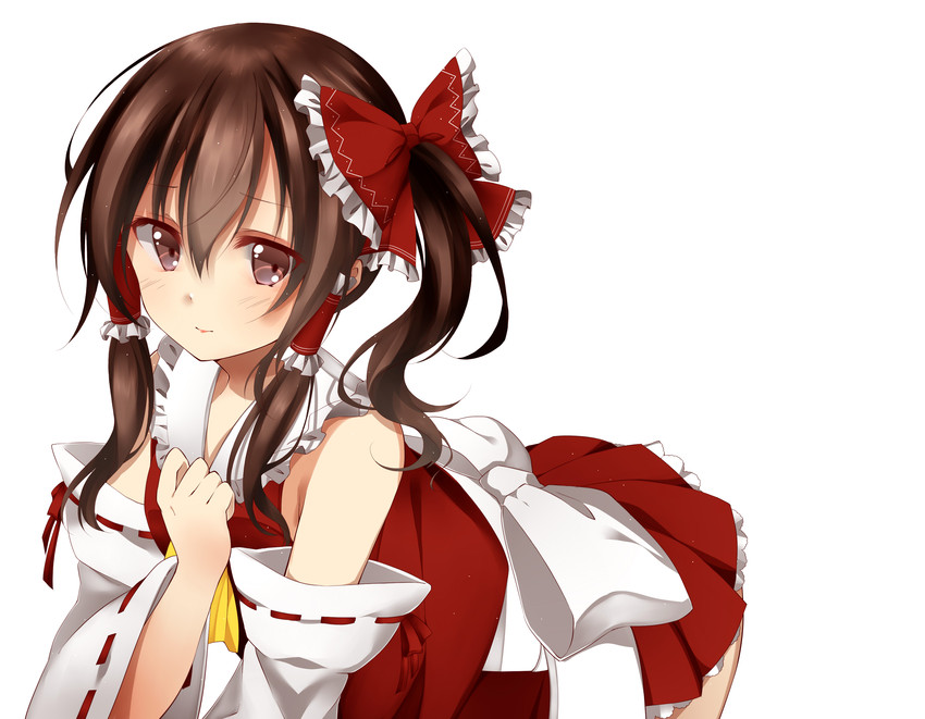 hakurei reimu (touhou) drawn by minoku_(hiromitvxq) and toosaka_asagi