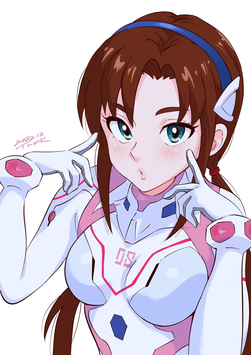 makinami mari illustrious (neon genesis evangelion and 2 more) drawn by tsunemoku