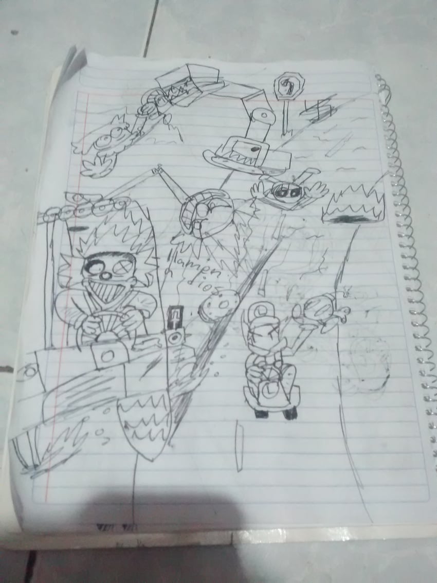 mario, luigi, and sweet tooth (mario and 2 more) drawn by nicox