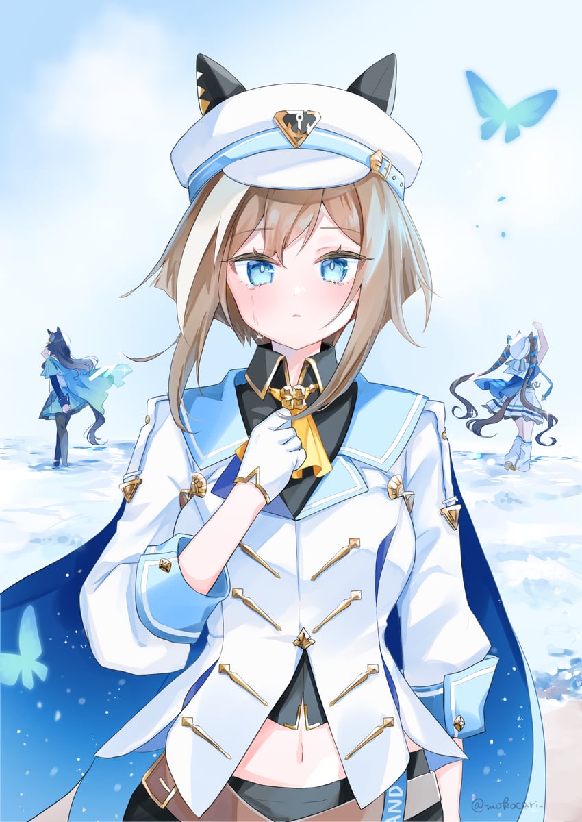 cheval grand, verxina, and vivlos (umamusume) drawn by moko_(mokochisa)
