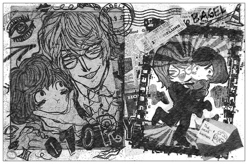 randal ivory and luther von ivory (randal's friends) drawn by bagel_(xinjinjumin900341874831)