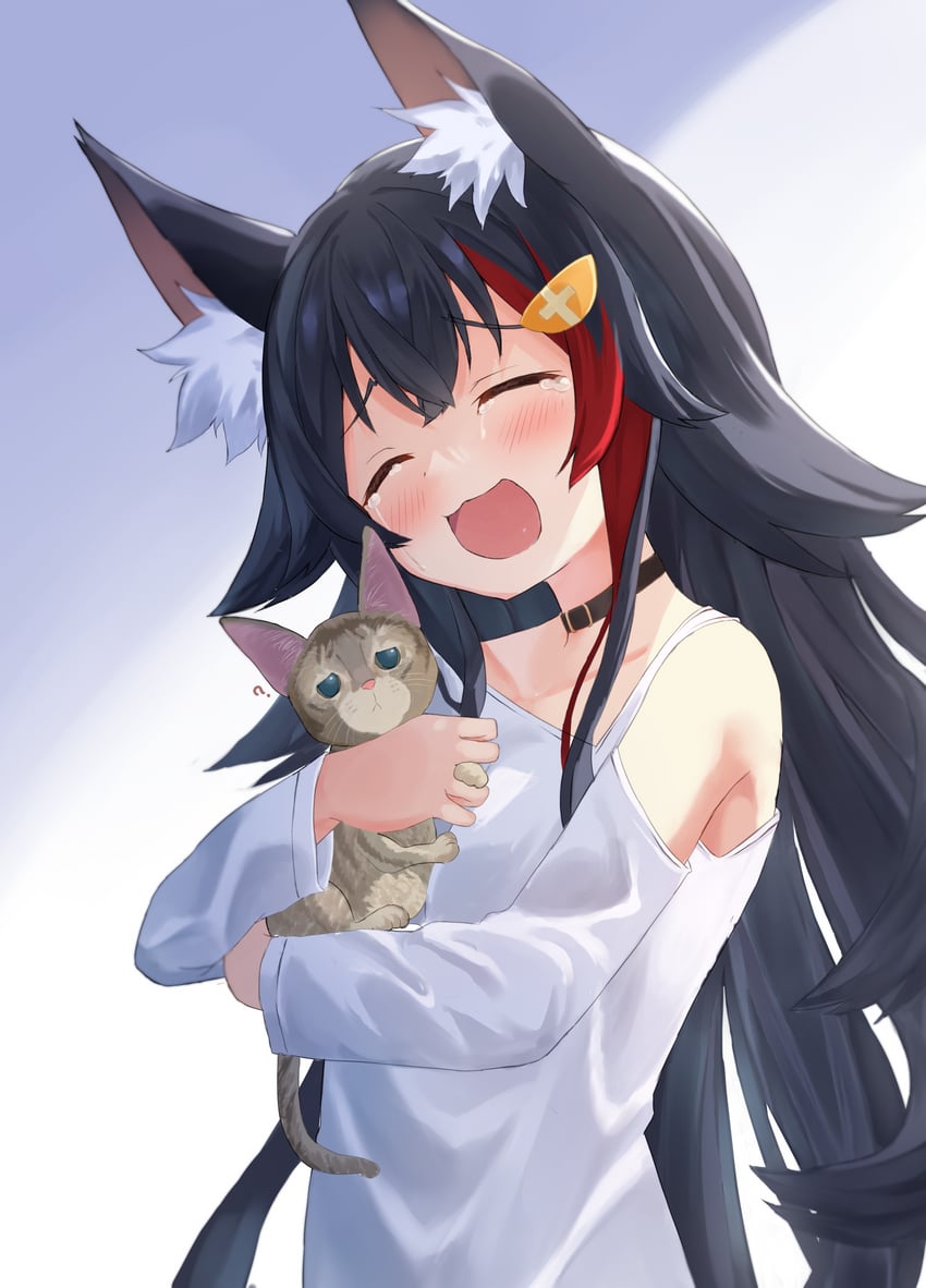 ookami mio and tawa (hololive) drawn by kajitsu_no_hito