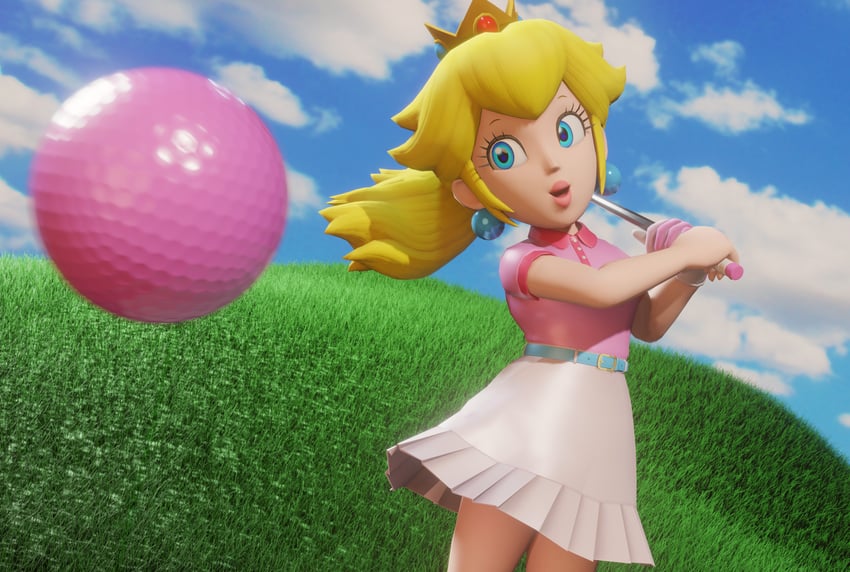 princess peach (mario and 2 more) drawn by inkbennie