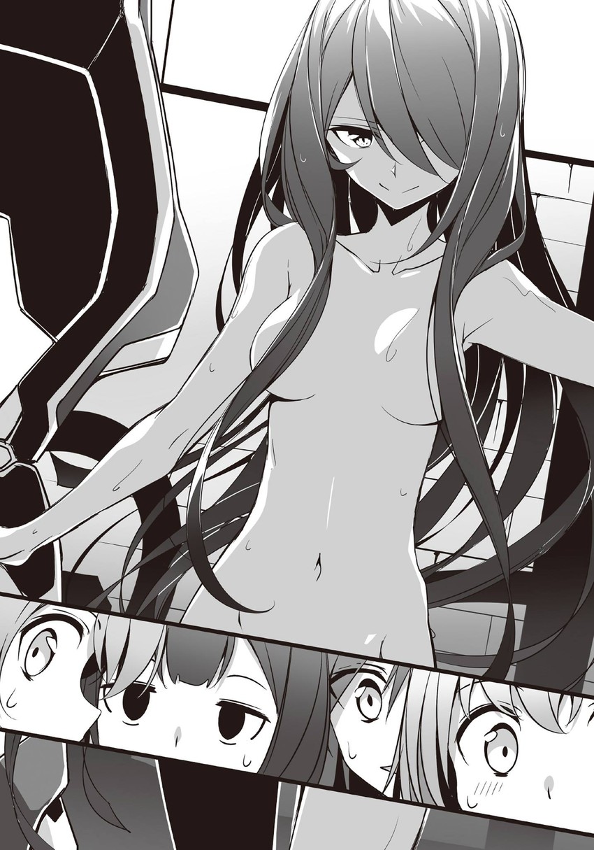 kirihime yoruka, airi arcadia, nokuto leaflet, tilfarr lillmitt, and sharis barthshift (saijaku muhai no bahamut) drawn by kasuga_ayumu_(haruhipo)