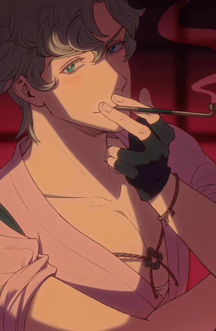 herlock sholmes (ace attorney and 1 more) drawn by kaze_(yznyttdgs)