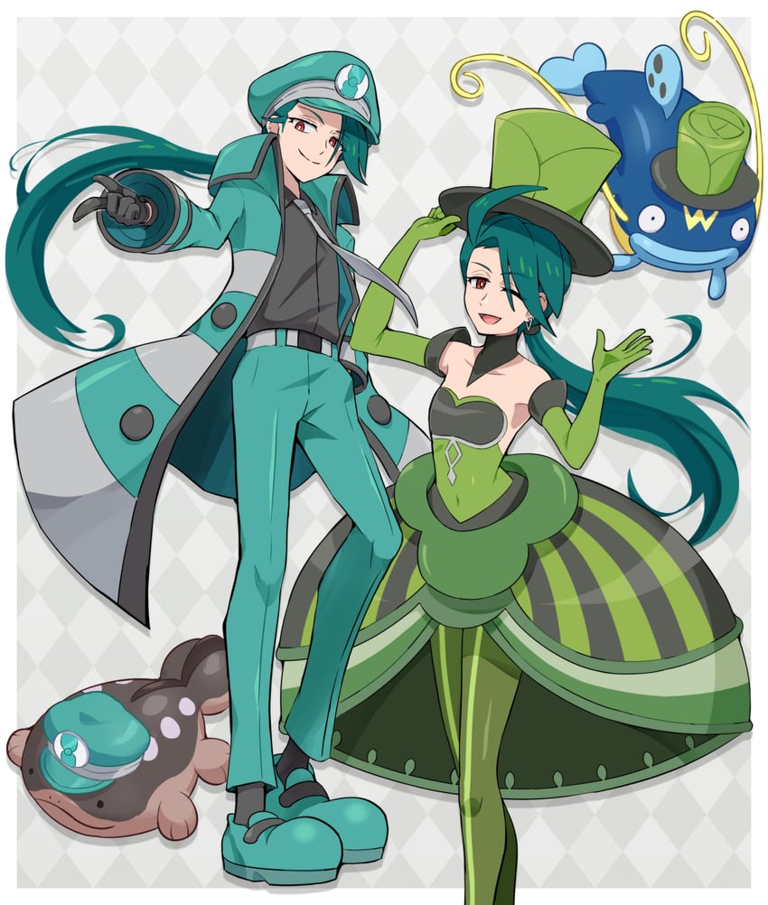 rika, emmet, clodsire, whiscash, and morgan (pokemon and 2 more) drawn by pokemoa