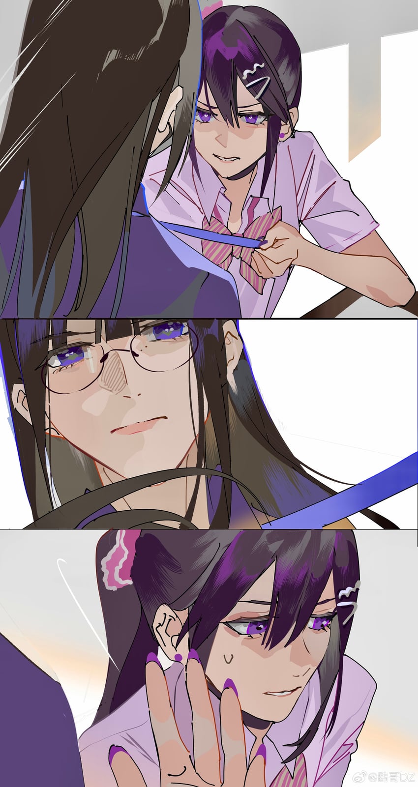 ayame en and yuri chie (original) drawn by ouge_dz