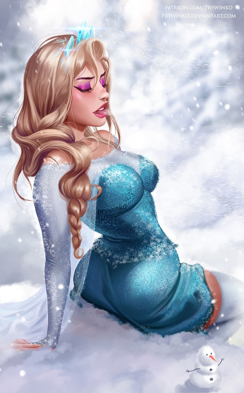 elsa (frozen) drawn by prywinko