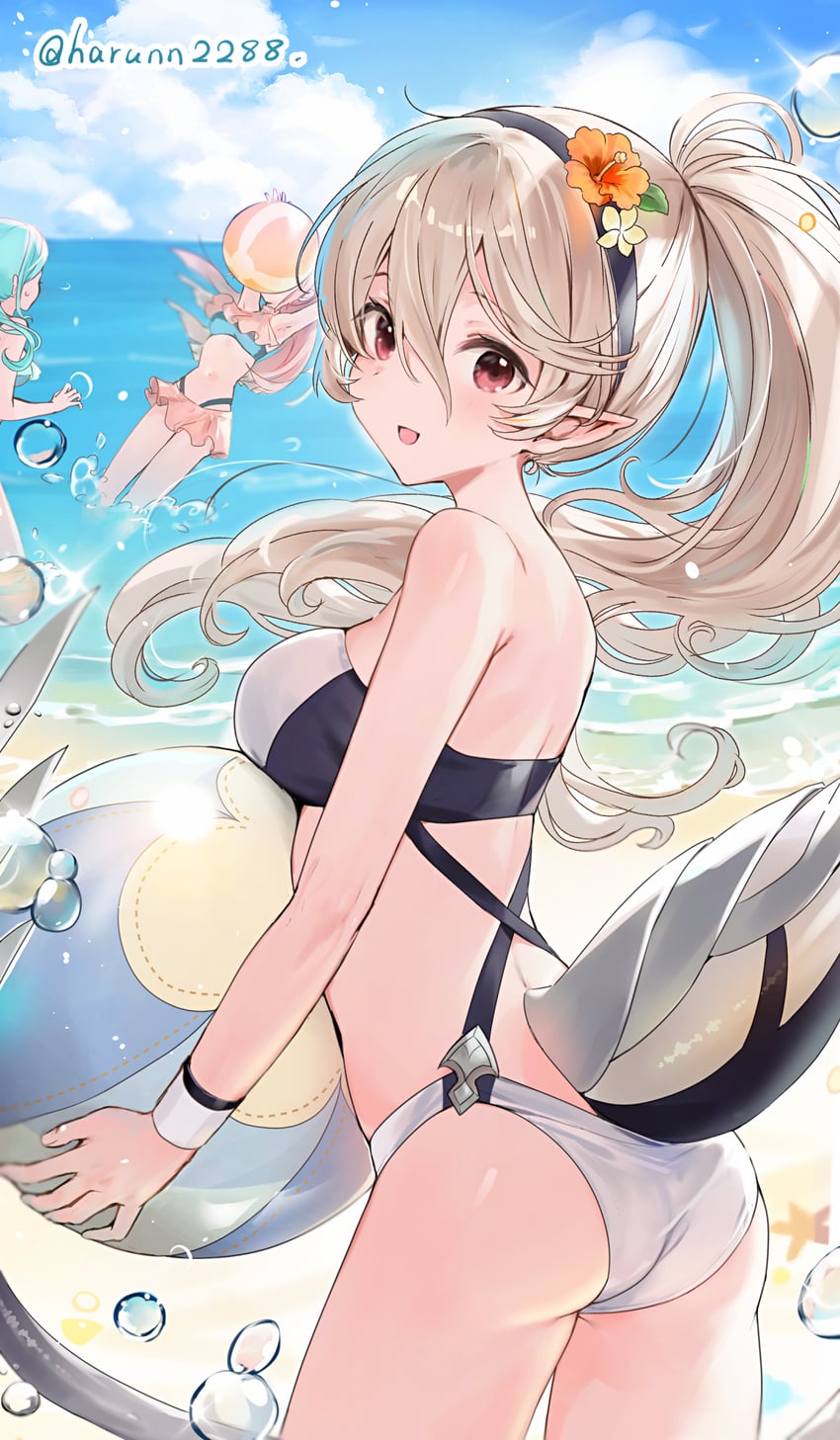female corrin, felicia, and flora (fire emblem and 1 more) drawn by haru_(nakajou-28)