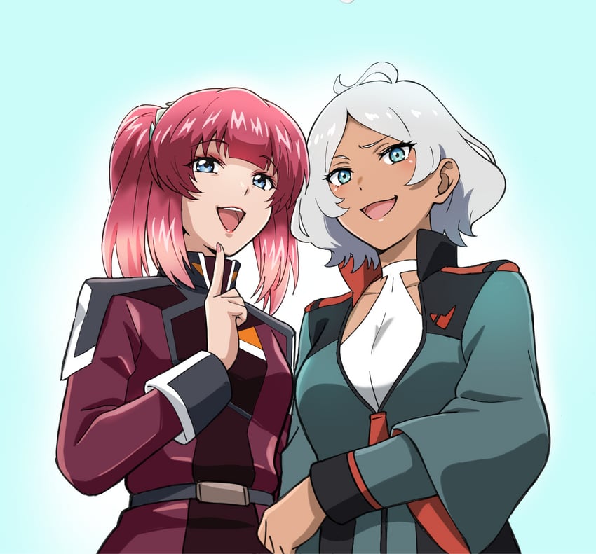 secelia dote and agnes giebenrath (gundam and 3 more) drawn by komagoma
