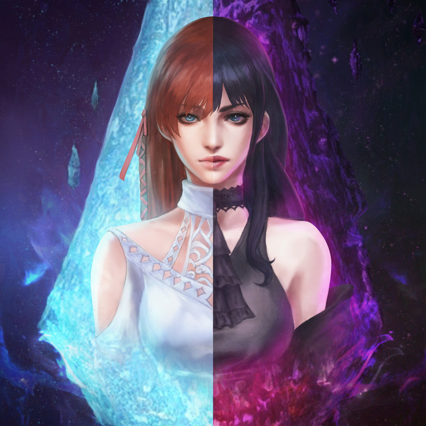 ryne waters and gaia (final fantasy and 1 more) drawn by monori_rogue
