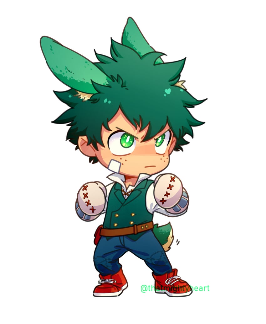 midoriya izuku (boku no hero academia) drawn by thatmightyheart
