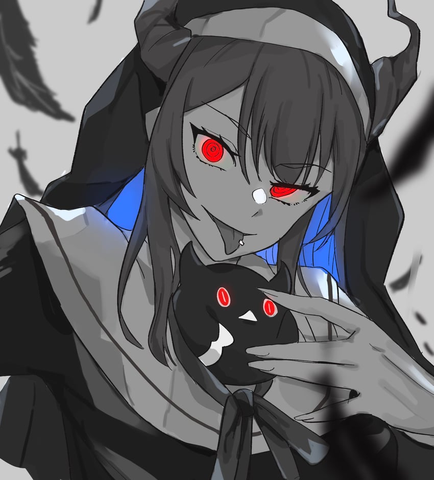 nerissa ravencroft (hololive and 1 more) drawn by hirasawa_izumi