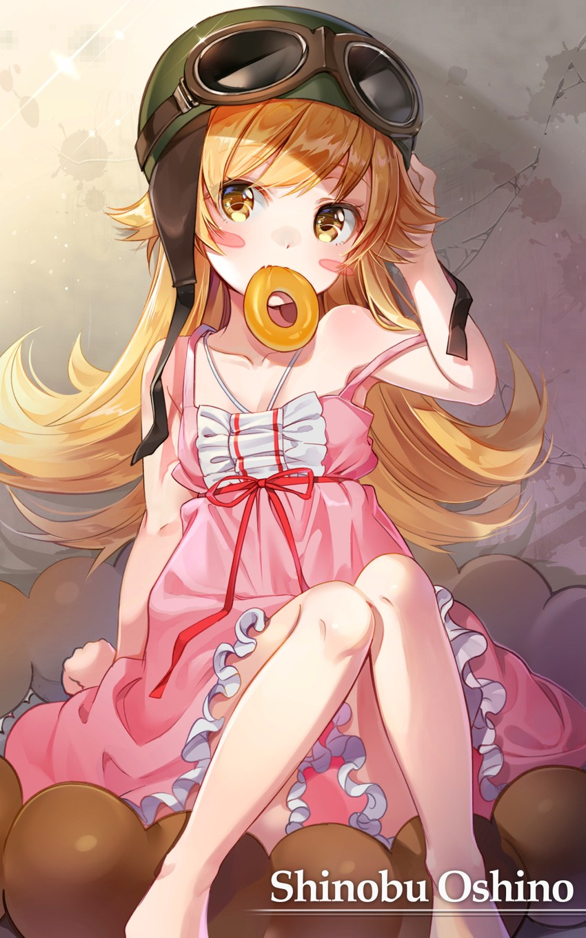 oshino shinobu (monogatari and 1 more) drawn by chagoon
