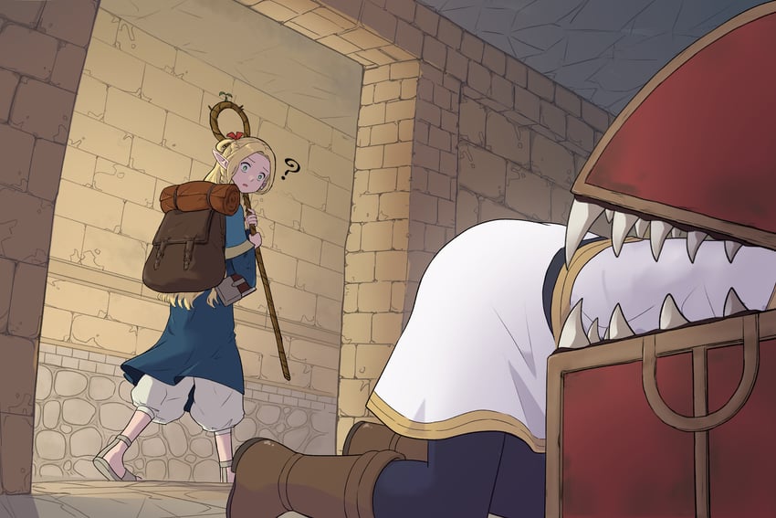 frieren and marcille donato (sousou no frieren and 1 more) drawn by yowayowap