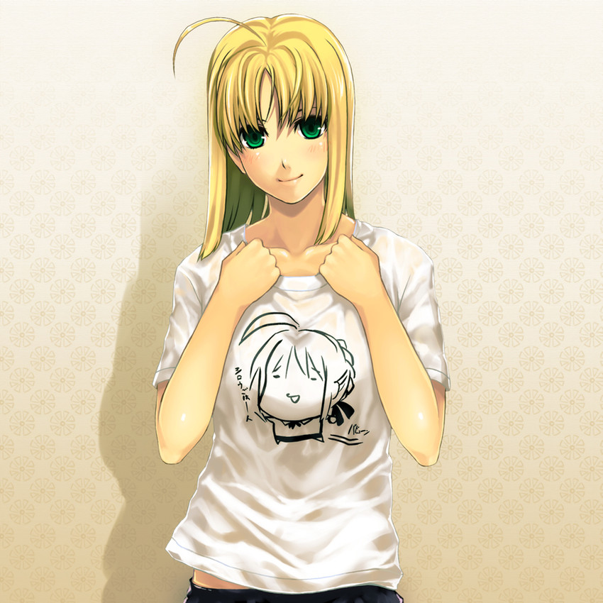 artoria pendragon and saber (fate and 1 more) drawn by puyo_(puyotopia)