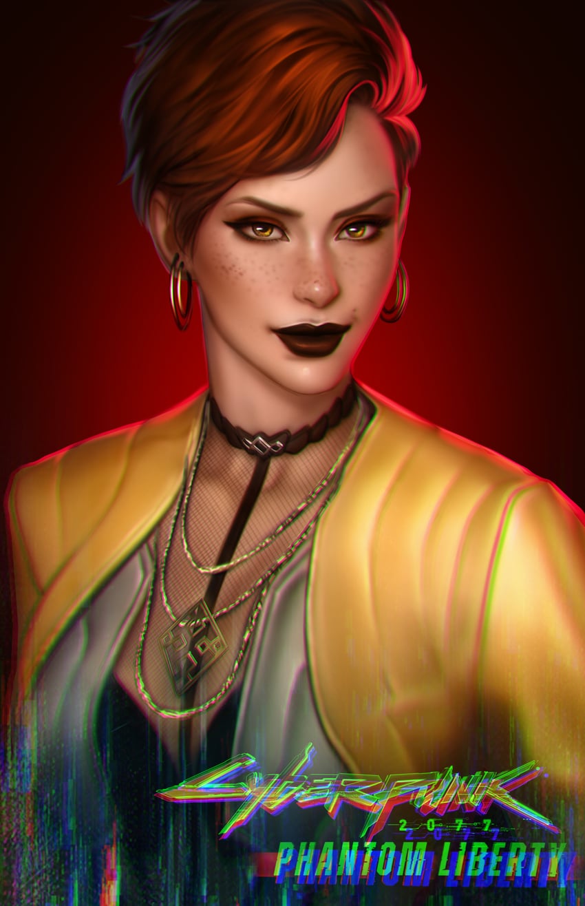 aurore cassel (cyberpunk and 1 more) drawn by kodiart96