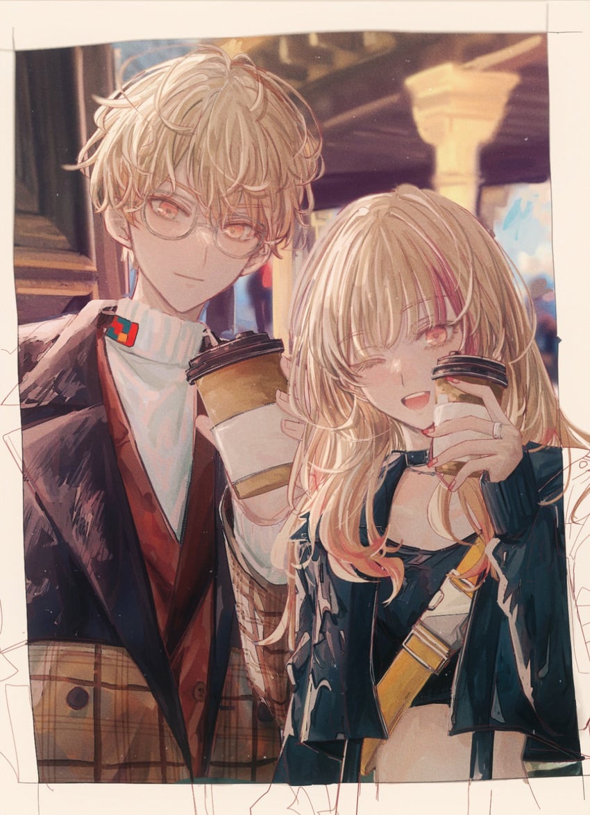 tenma tsukasa and tenma saki (project sekai and 1 more) drawn by tkkr07
