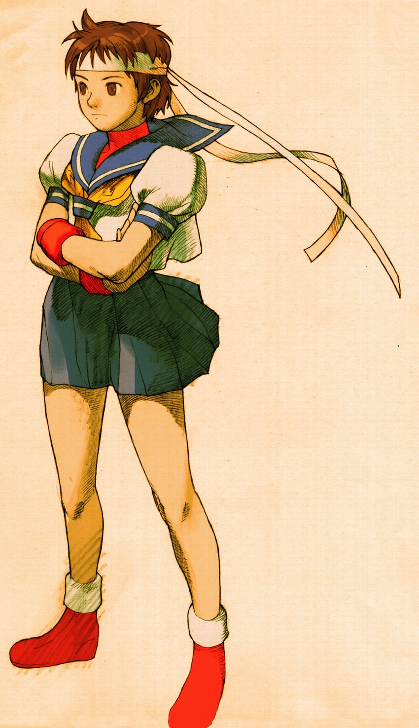kasugano sakura (street fighter and 4 more) drawn by bengus