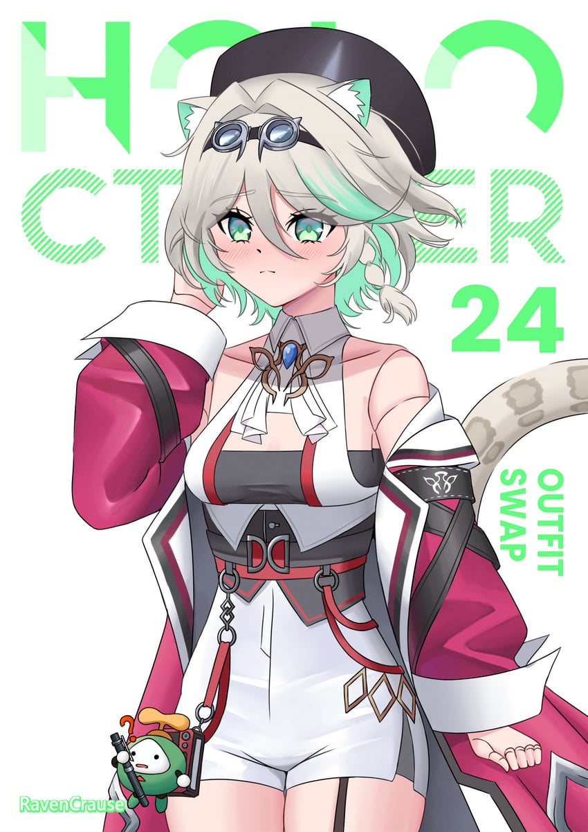 raora panthera, cecilia immergreen, and otomo (hololive and 1 more) drawn by ravencrause