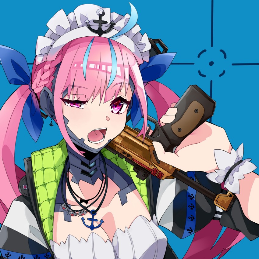 minato aqua and crypto (hololive and 1 more) drawn by aasu_(mhgbh510)